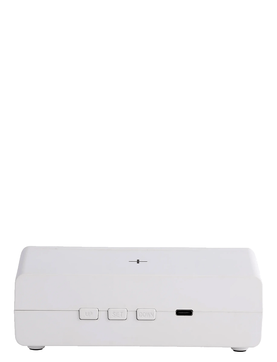 KARLSSON - Alarm clock Berlin LCD w. charger - white - 2