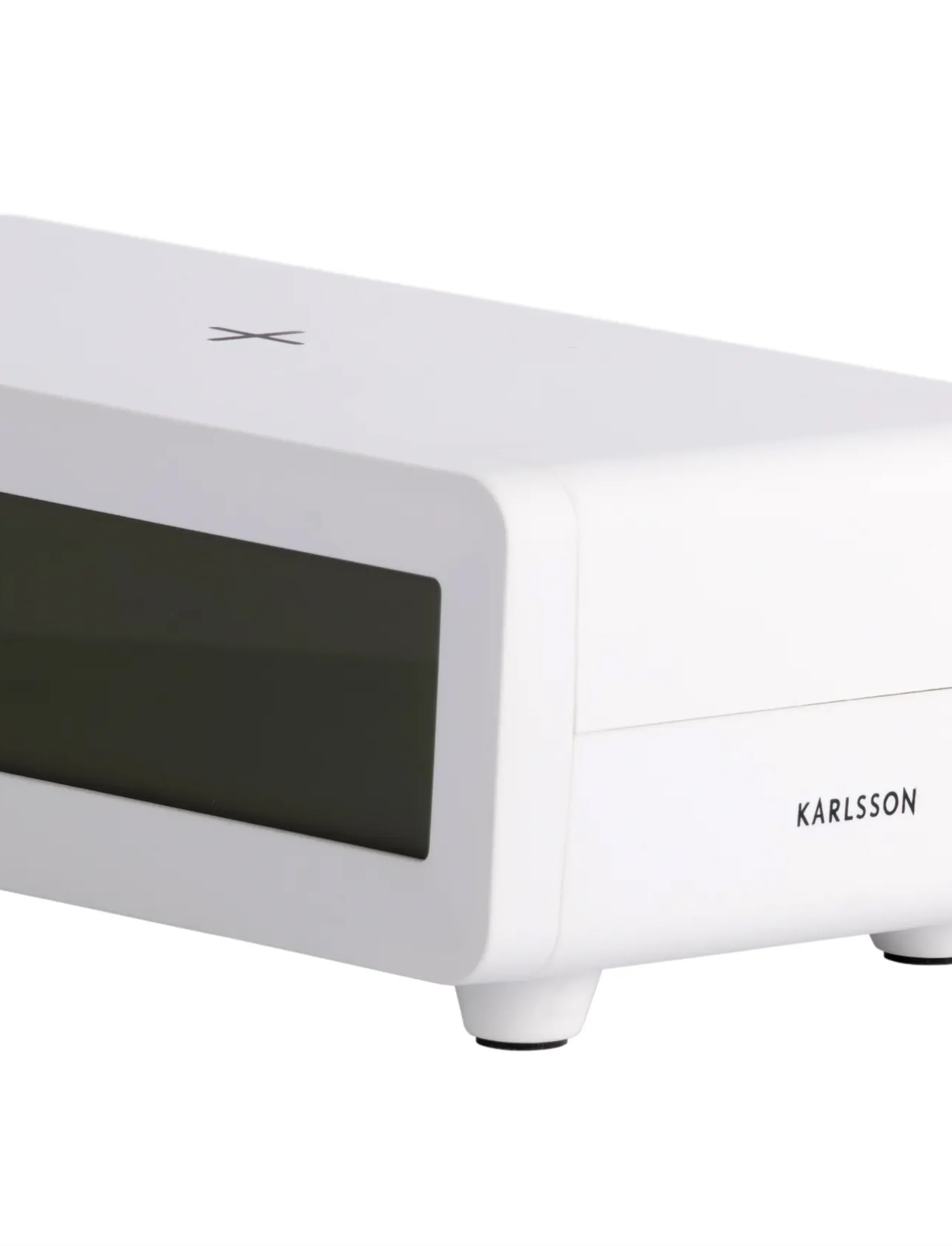 KARLSSON - Alarm clock Berlin LCD w. charger - white - 4
