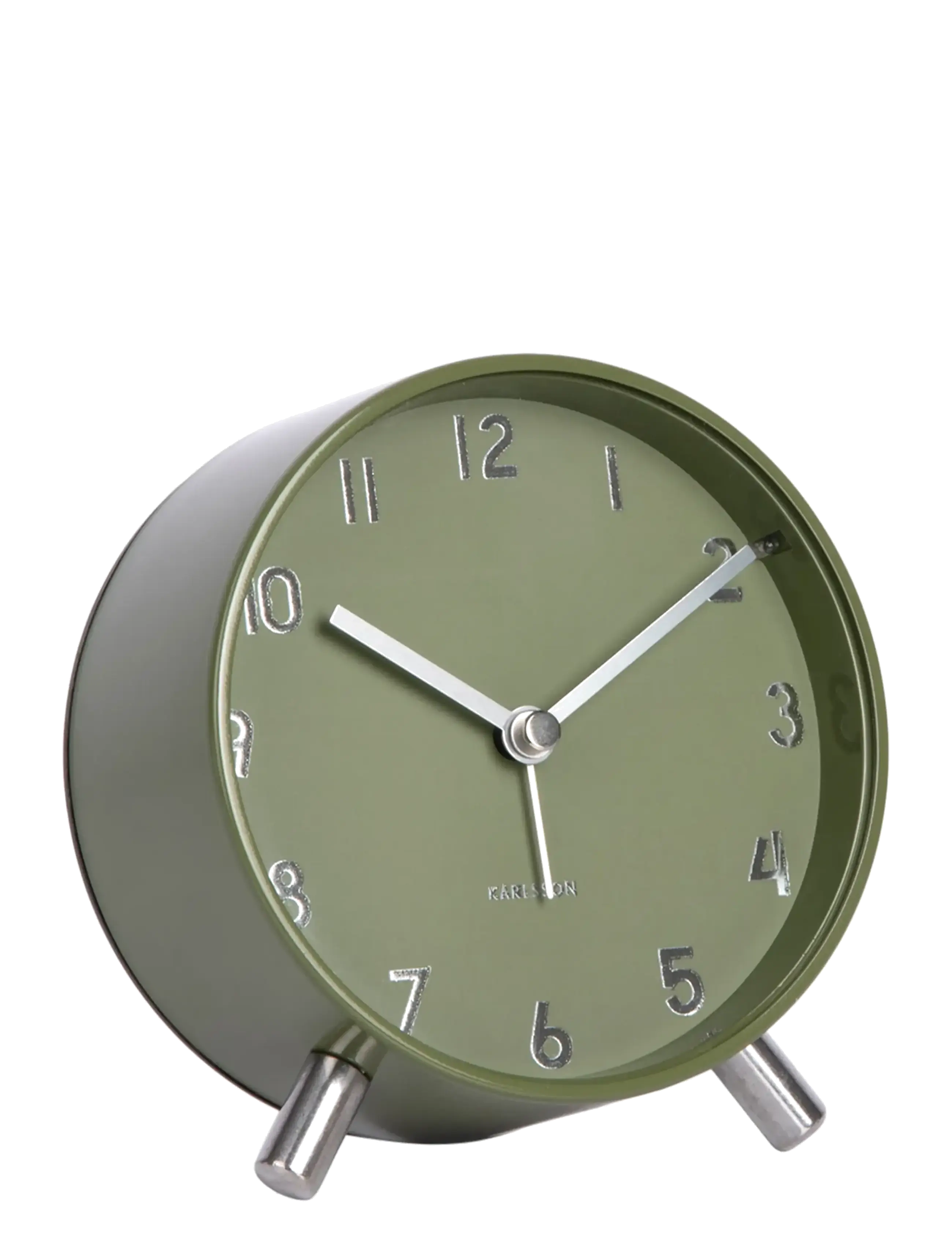 KARLSSON Alarm Clock Cadiz Elan, Vækkeur, Grøn, Str: H 11CM