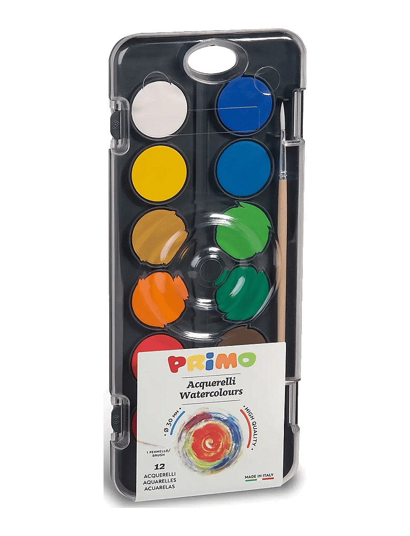 Primo - Watercolour Palette - 12 pcs M Classic - värvid - multi - 0