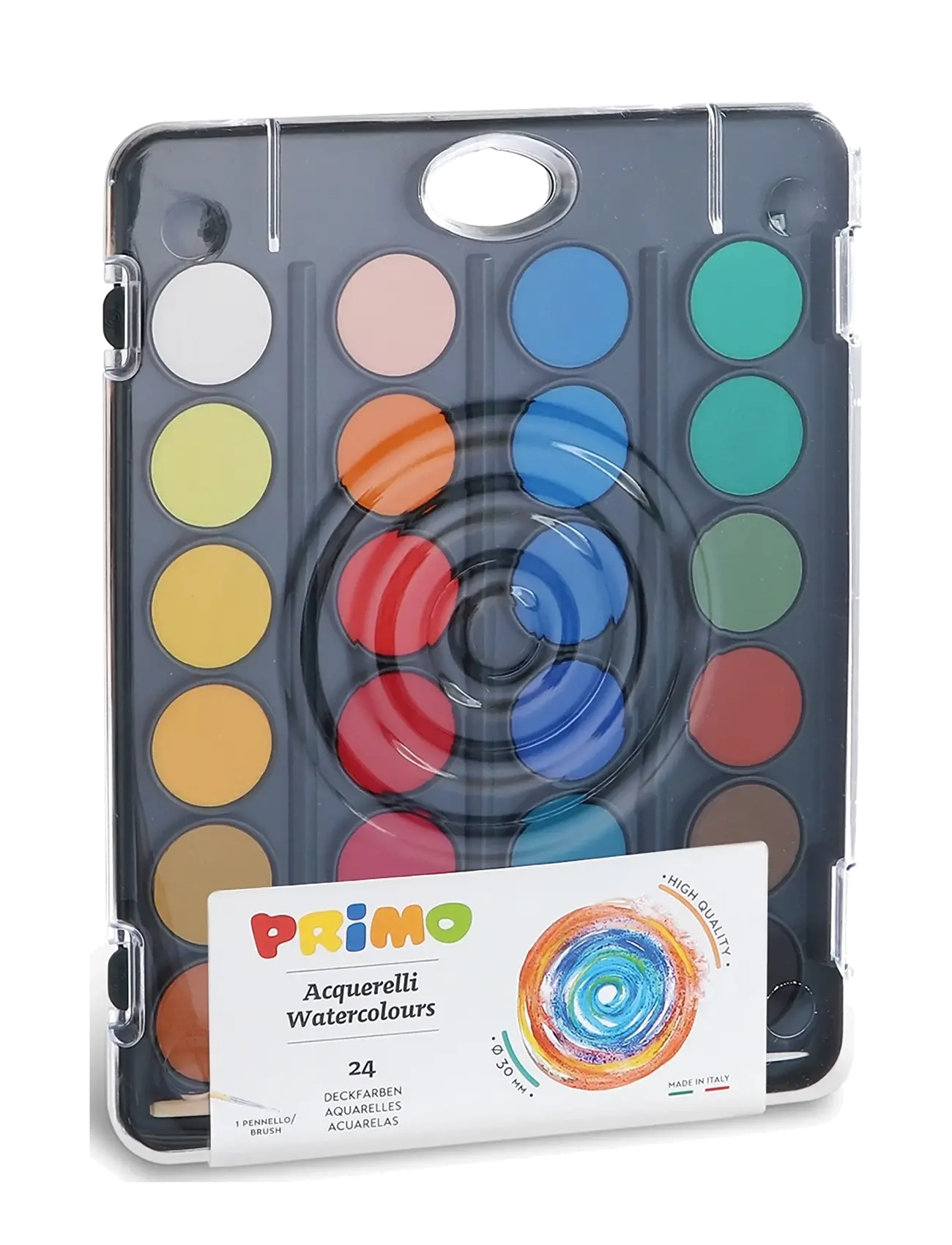 Primo Watercolour Palette 24 Pcs M Classic, One Size, Drawing, Mehrfarbig/gemustert - Paints, Kinder