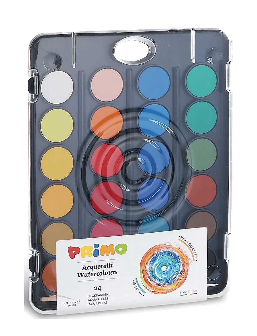 Primo - Watercolour Palette - 24 pcs M Classic - värvid - multi - 0