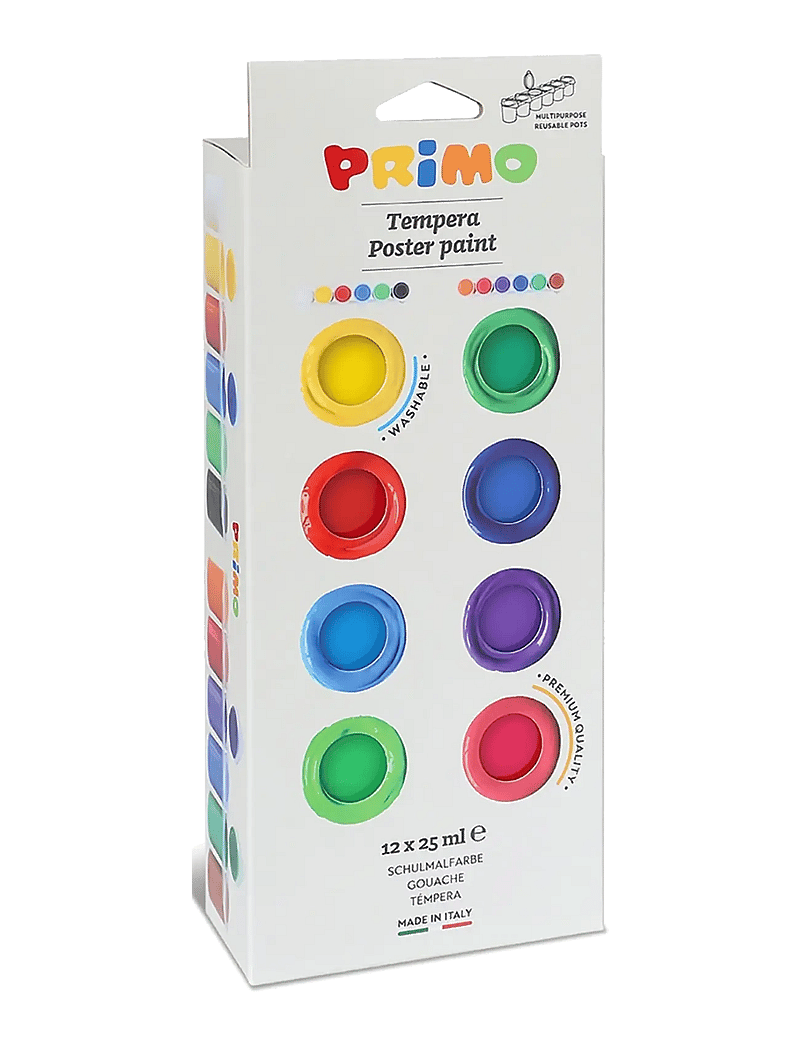 Primo - Poster Paint 12 Pots - farben - multi - 1