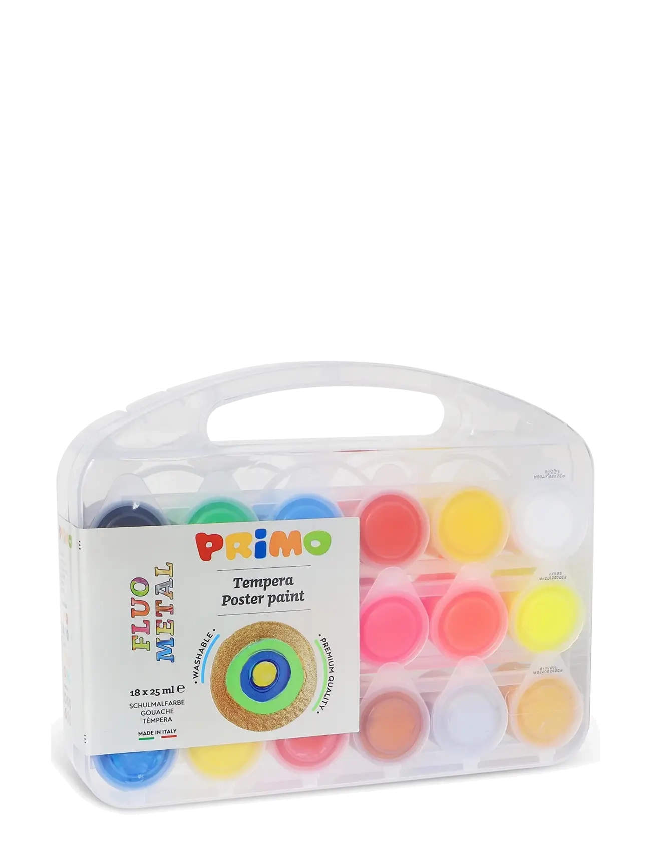 Primo Poster Paint 18 Pots - Metallic Neon - Drawing & Crafts - MULTI / multi