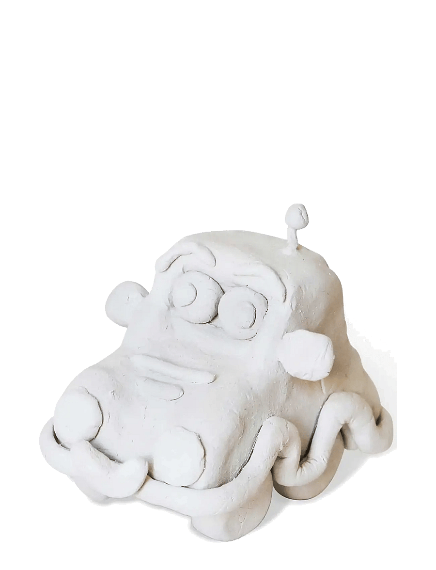 Primo - Air Dry Clay 500g - White - pysselset - multi - 3