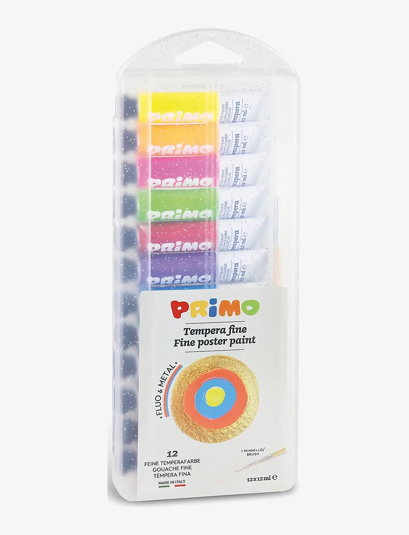 Primo - Poster Paint 12 Tubes - Metallic Neon - värvid - multi - 0