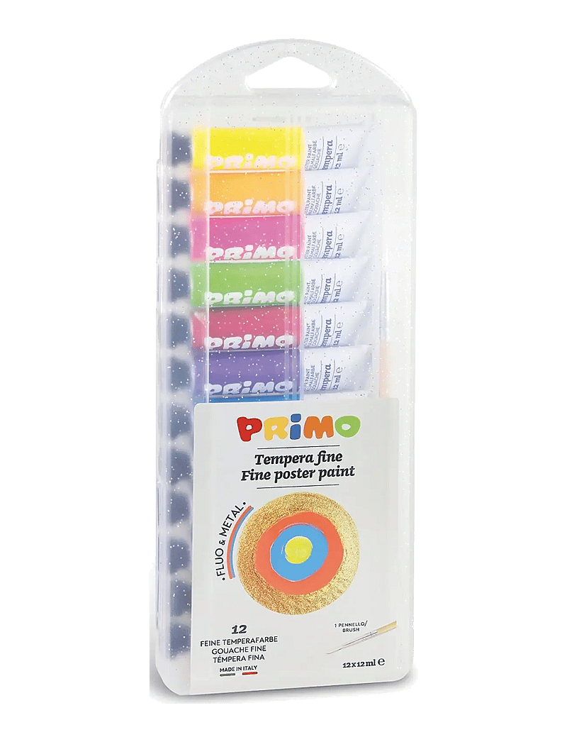 Primo - Poster Paint 12 Tubes - Metallic Neon - värvid - multi - 0