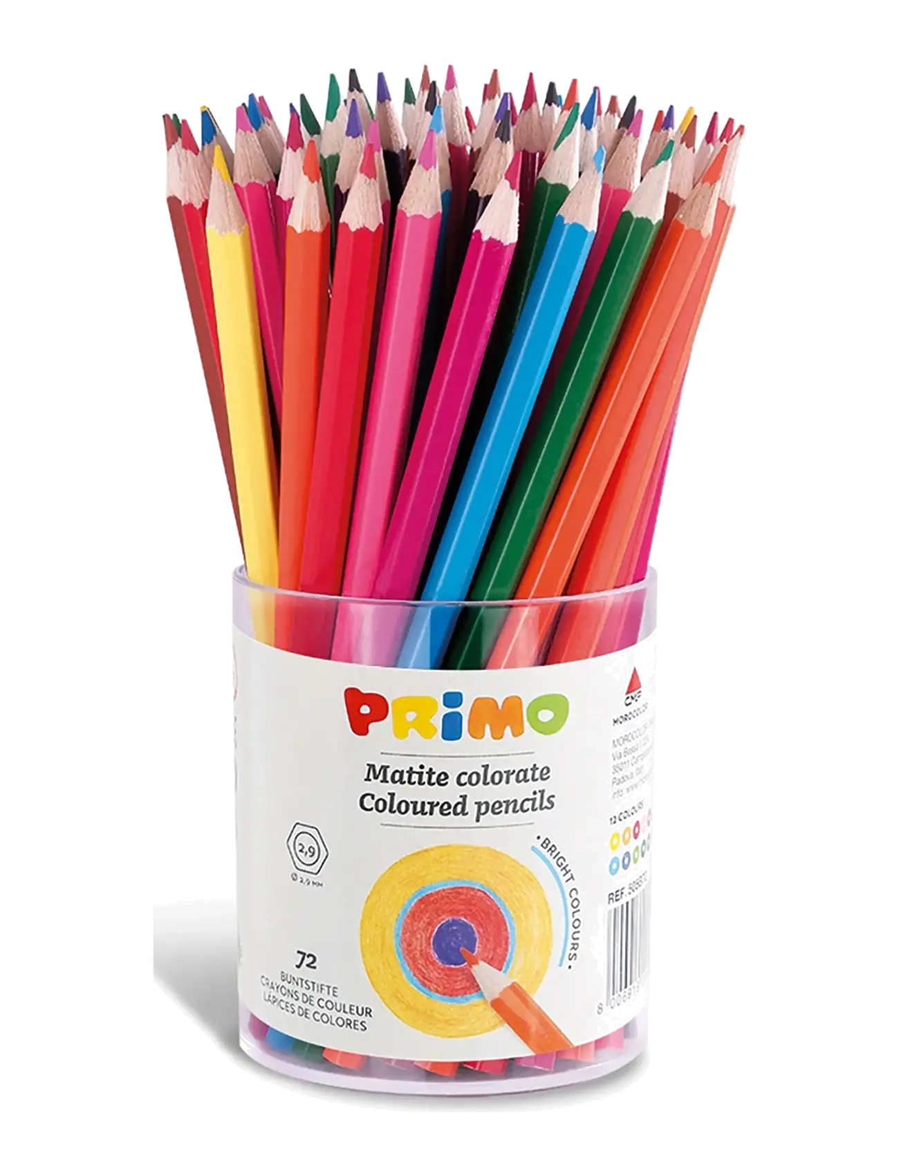Primo Colour Pencils 72 Pcs, One Size, Multi/patterned, Drawing > Pencils, Børn