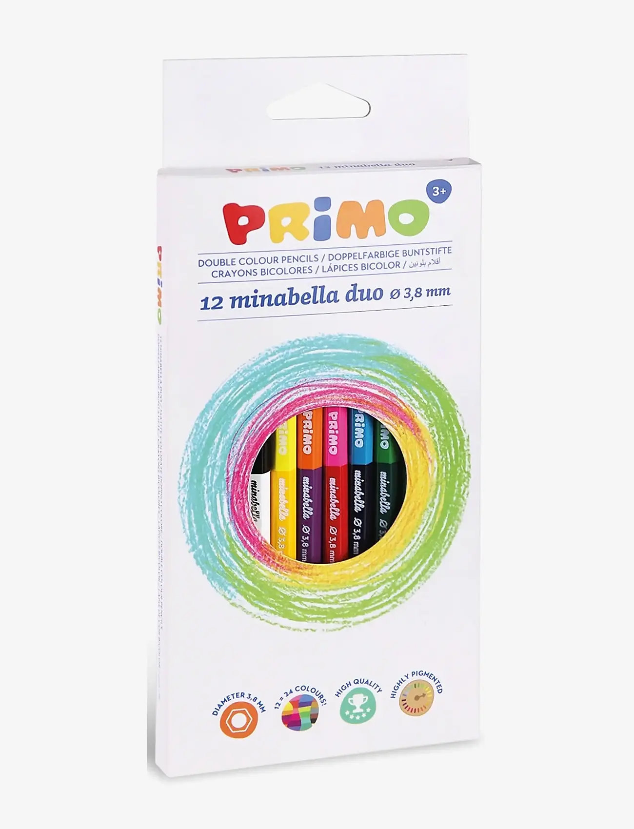 Primo - Colour Pencils 12 pcs - Minabella - Double Sided - pliiatsid - multi - 0