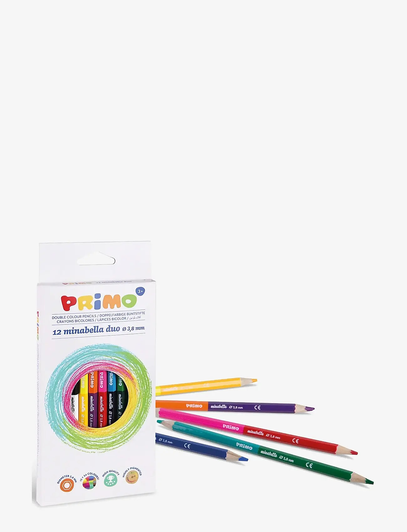 Primo - Colour Pencils 12 pcs - Minabella - Double Sided - pliiatsid - multi - 1