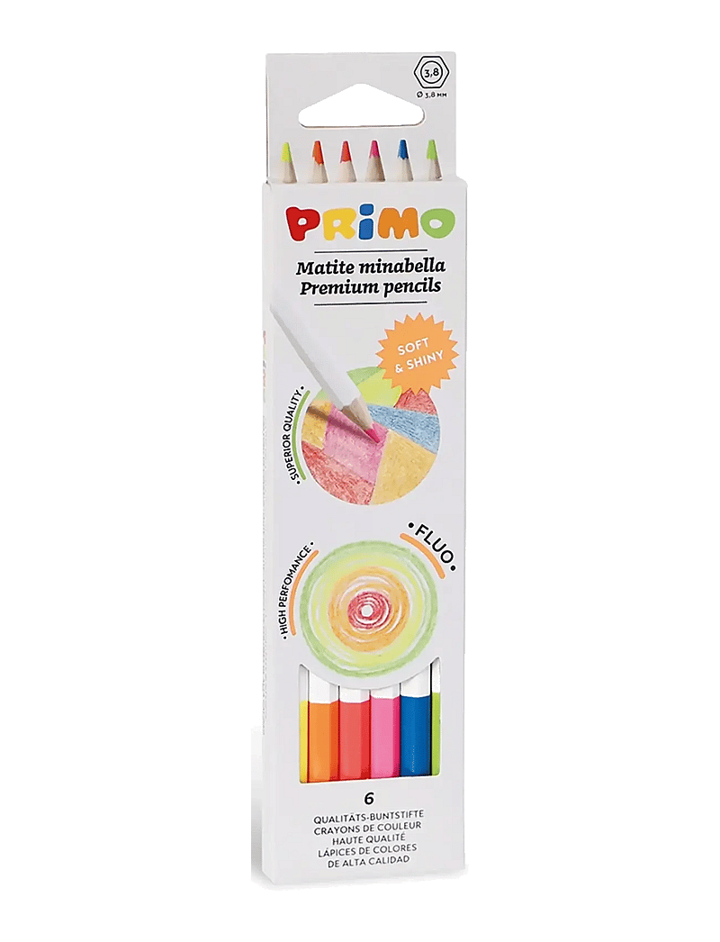 Primo - Colour Pencils 6 pcs - Minabella - Neon - pliiatsid - multi - 0