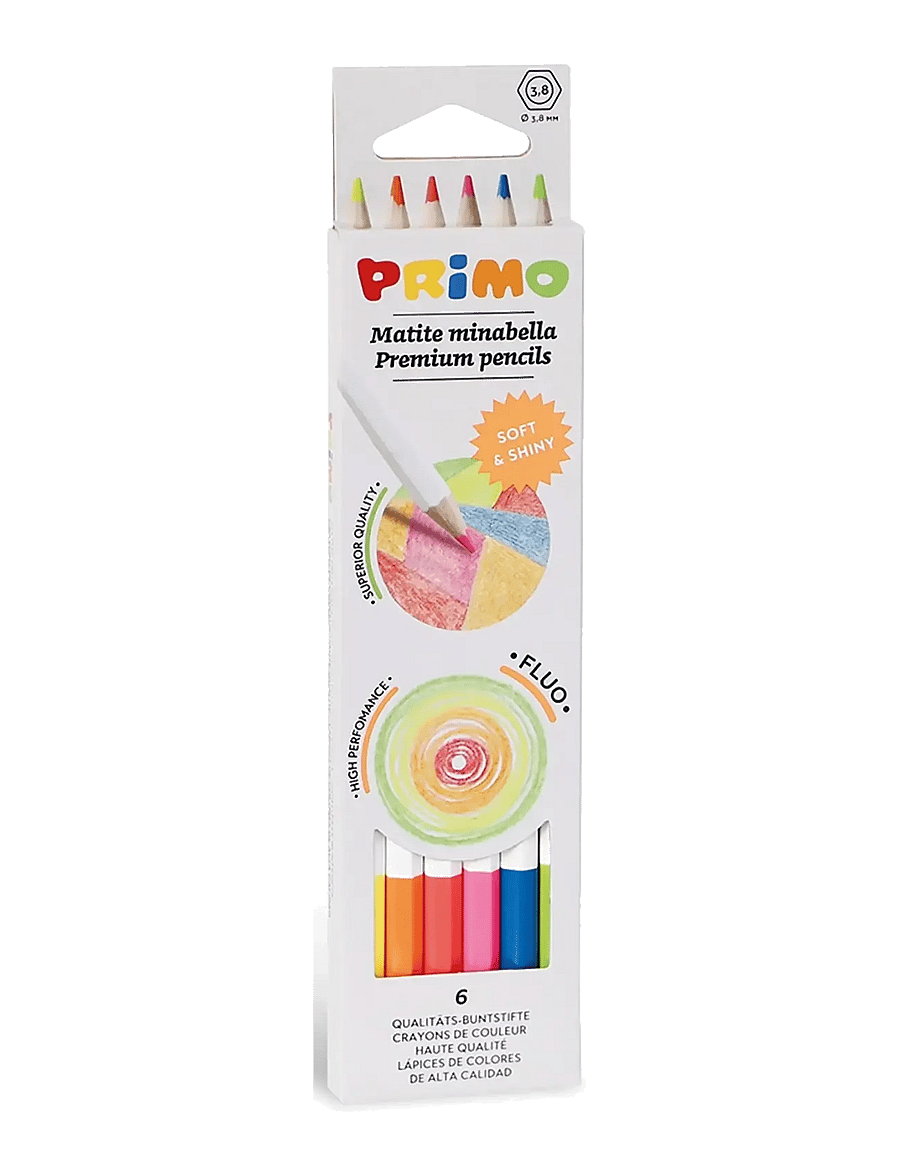 Primo - Colour Pencils 6 pcs - Minabella - Neon - bleistifte - multi - 0