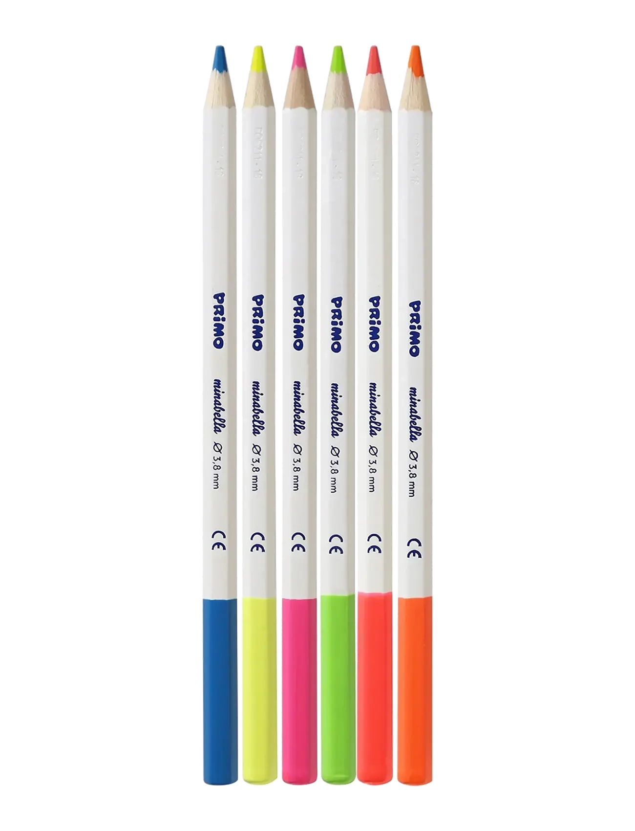 Primo - Colour Pencils 6 pcs - Minabella - Neon - pennor - multi - 1