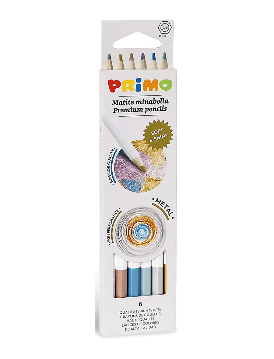 Primo - Colour Pencils 6 pcs - Minabella - Metallic - bleistifte - multi - 0