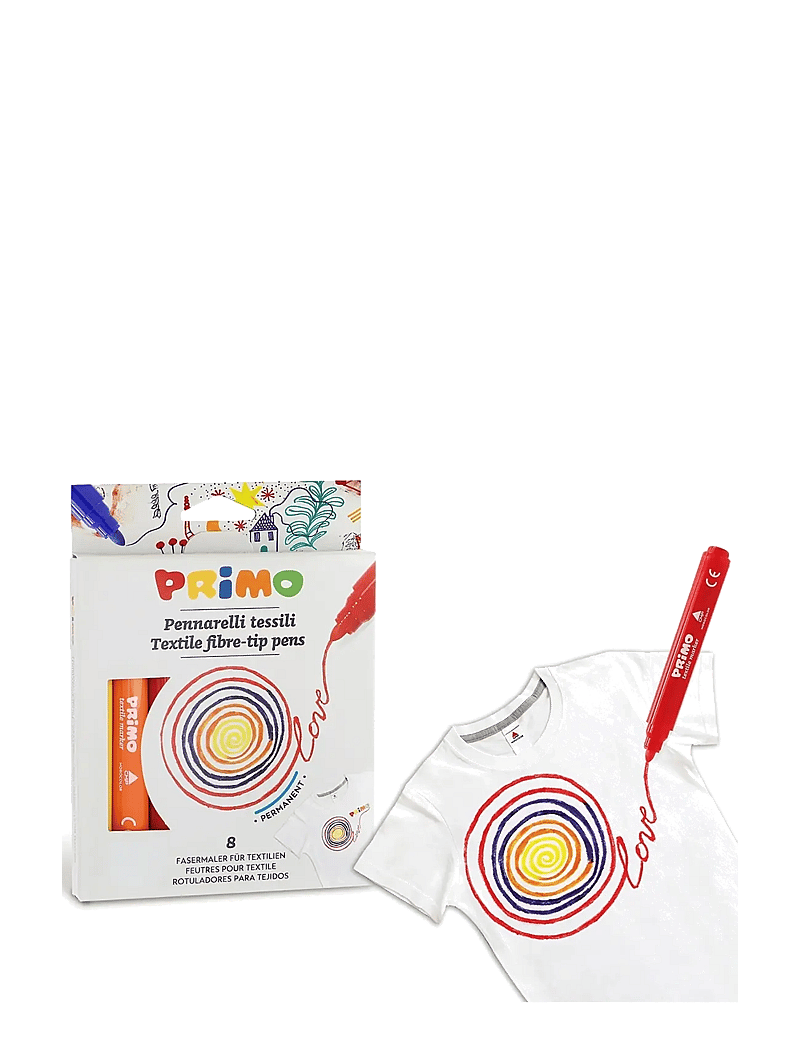 Primo - Felt-tip Pens 8 pcs - Textile - bleistifte - multi - 2