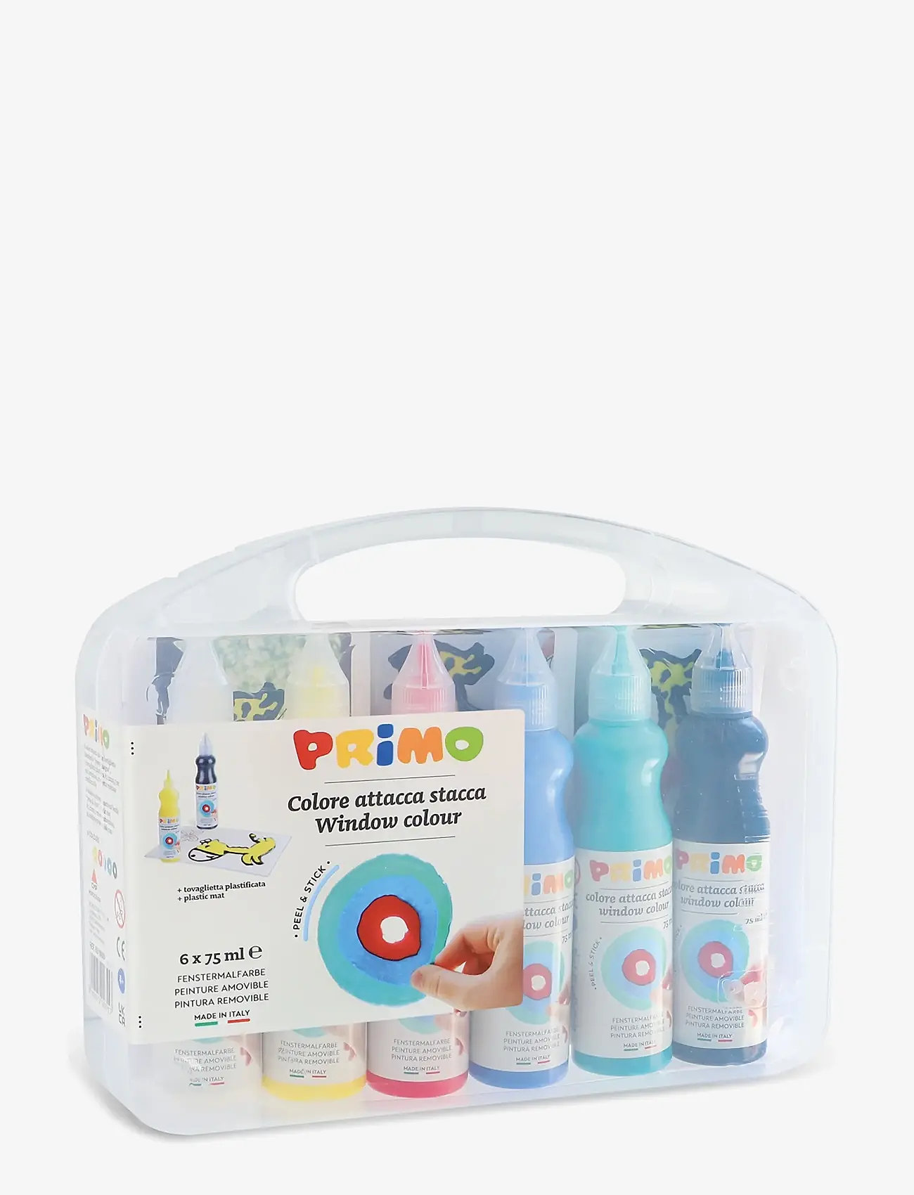 Primo - Window Paint - 6 Bottles 75 ml - maling - multi - 0
