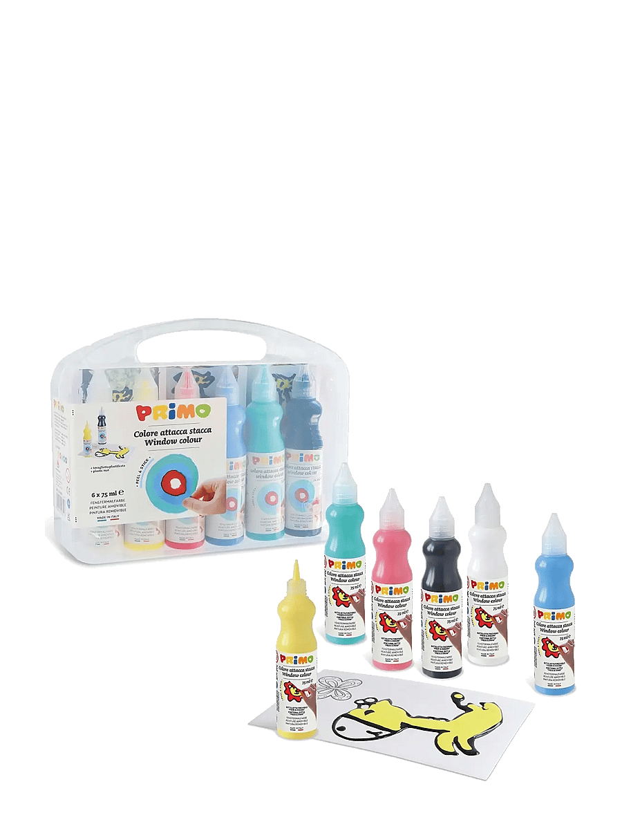 Primo - Window Paint - 6 Bottles 75 ml - farben - multi - 1