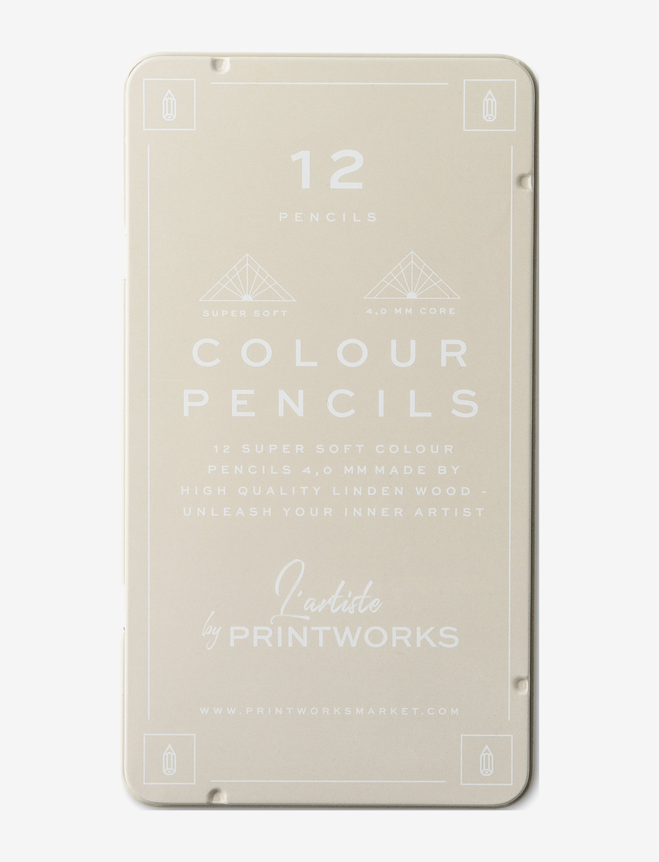 PRINTWORKS - 12 Colour pencils - Classic - blyanter - regular - 0