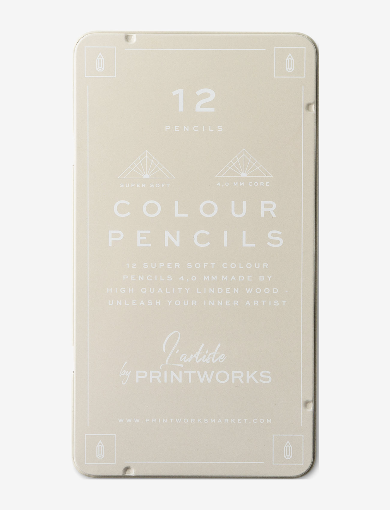 PRINTWORKS 12 Colour Pencils - Classic - PRINTWORKS - REGULAR / multi
