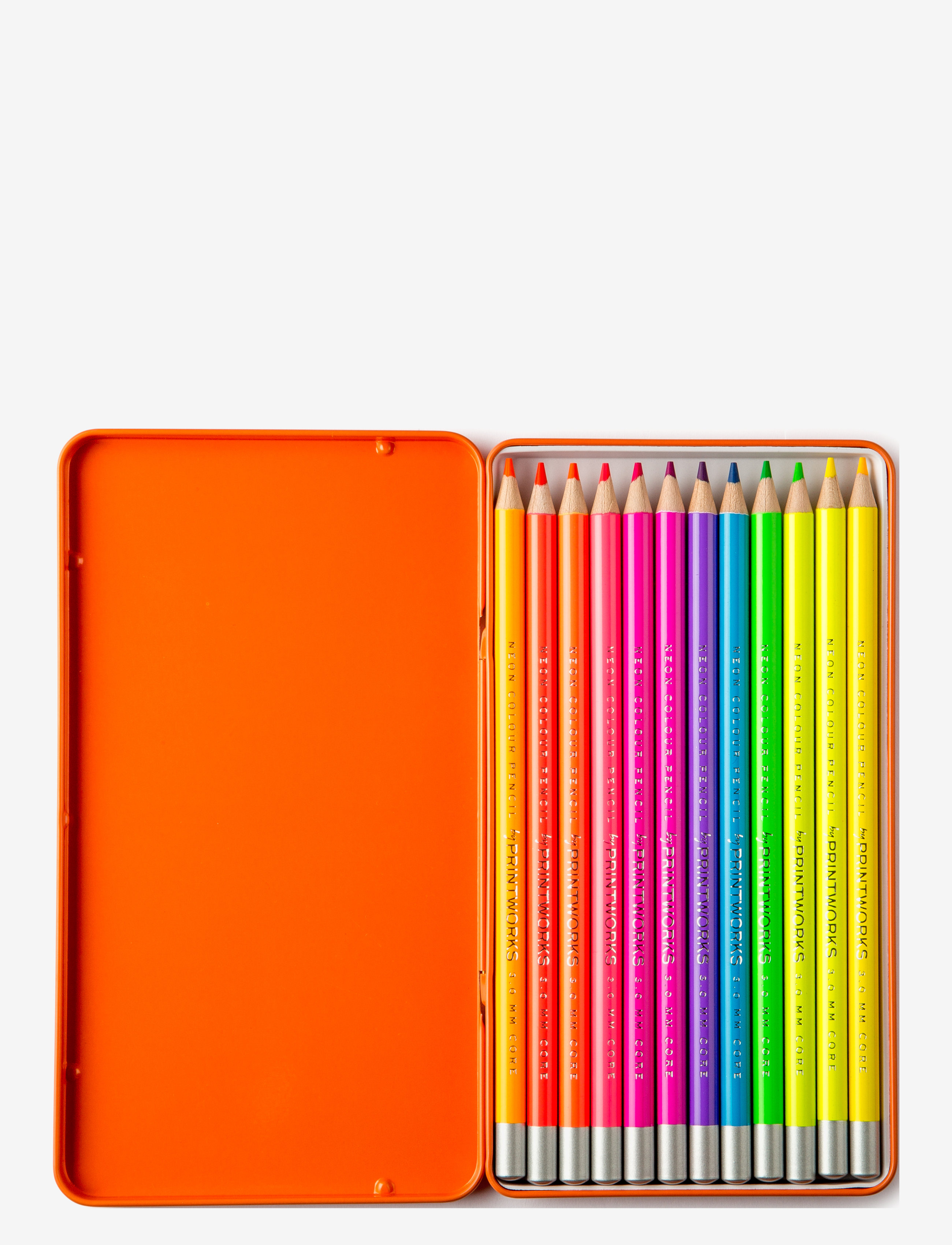 PRINTWORKS - 12 Colour Pencils - köp efter pris - neon - 1