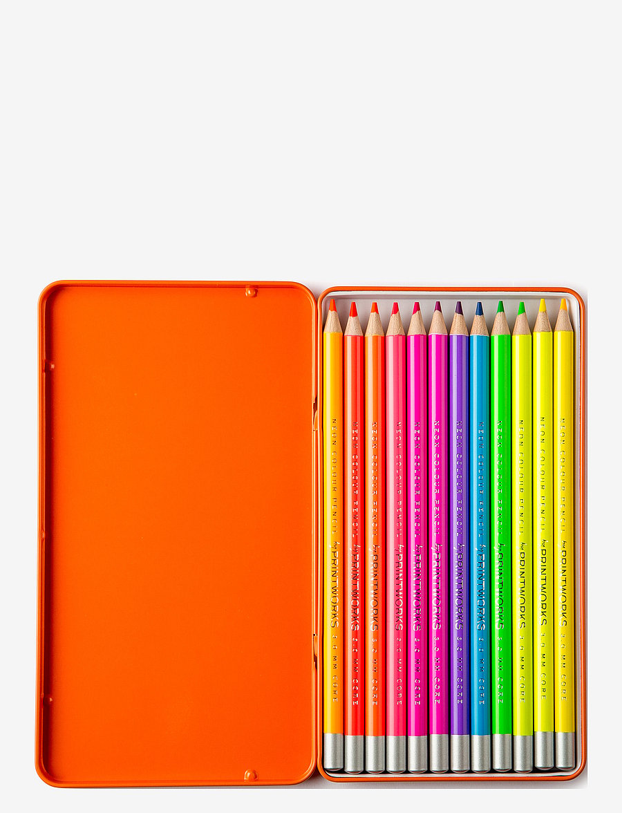PRINTWORKS - 12 Colour Pencils - osta hinna alusel - neon - 1