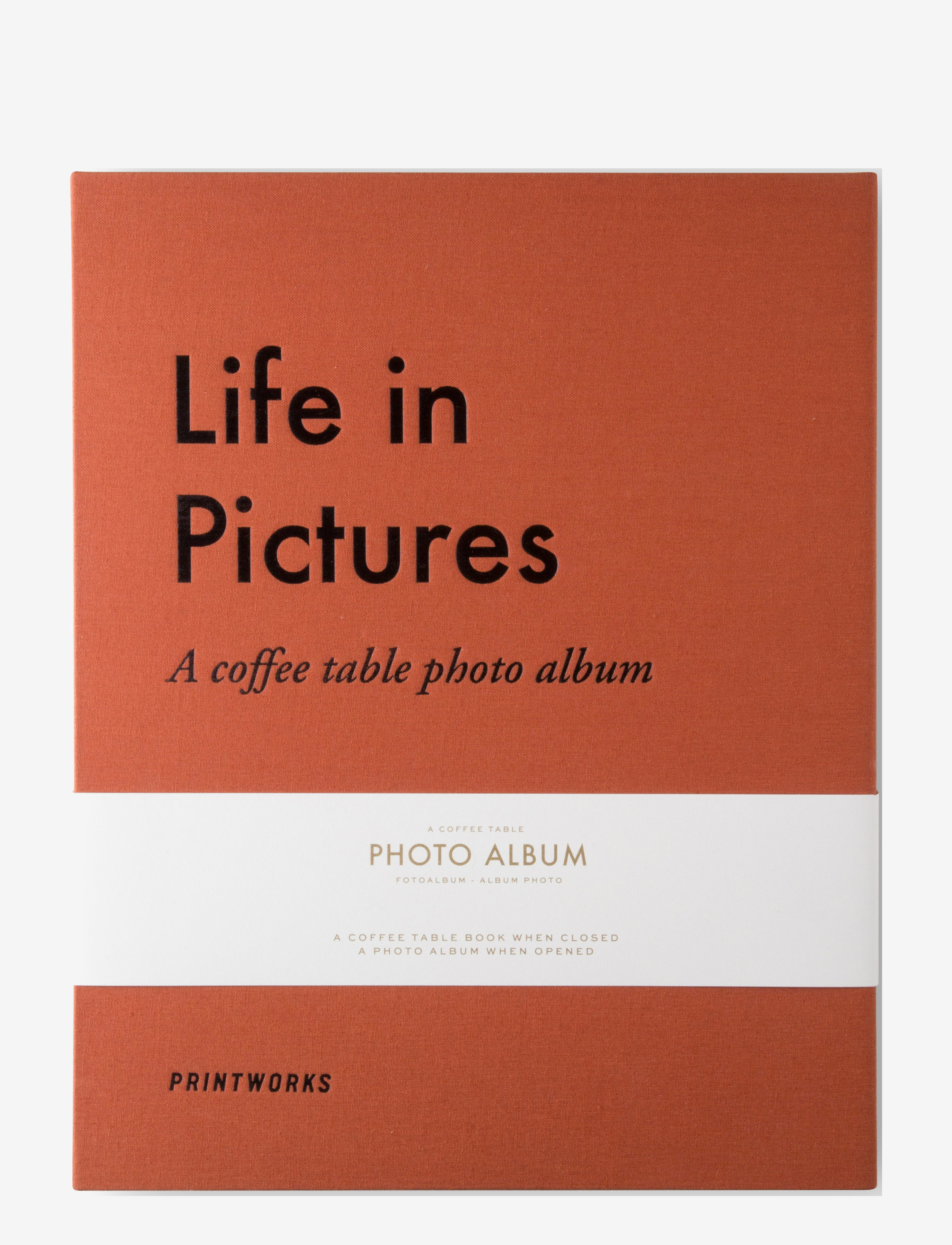PRINTWORKS Pwhoto Album Life In Pictures Orange, Photo Albums, Orange, Str: 26.0X 5.0X 31.5CM