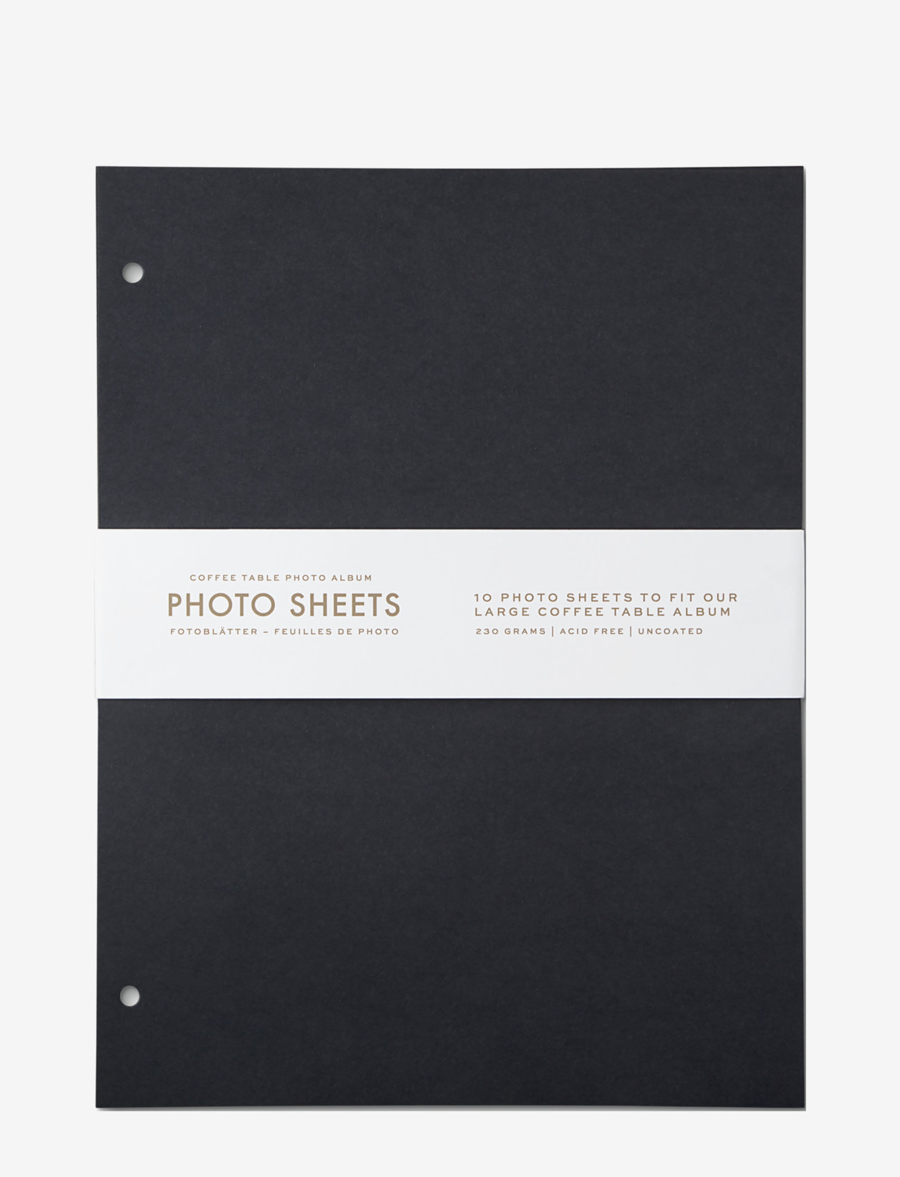 PRINTWORKS Photo Album 10-Pwack Refill Pwapwer (L), 21.0X 0.5X 28.0 cm, Decoration, Schwarz - Albums, Homeware