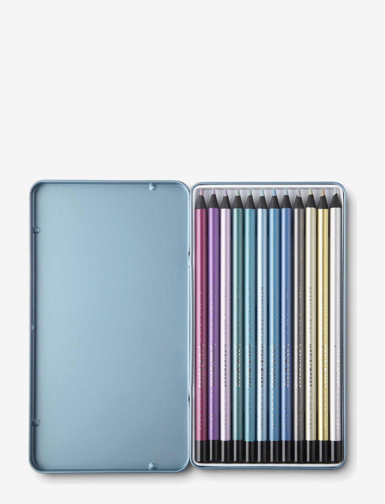 PRINTWORKS - 12 Colour Pencils - köp efter pris - metallic - 1