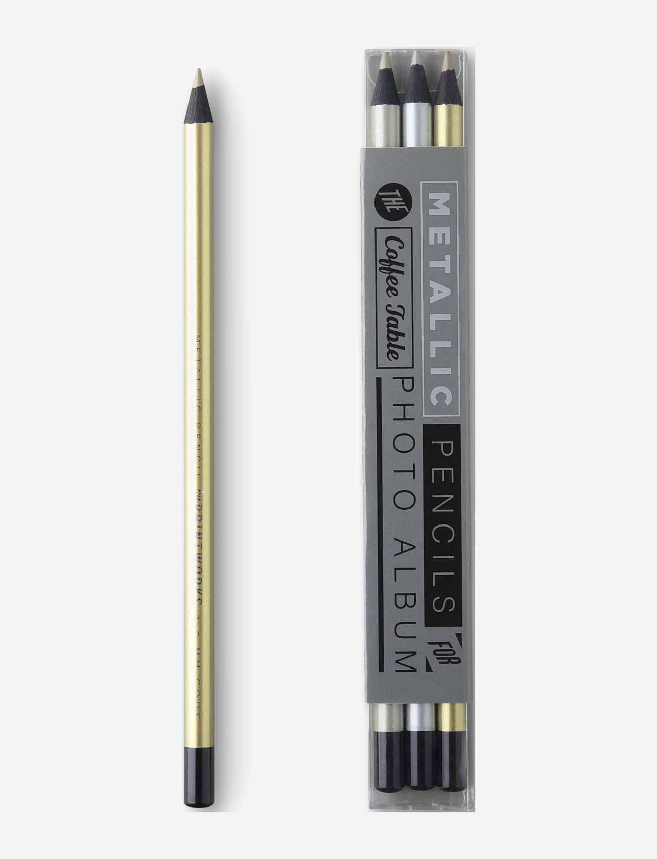 PRINTWORKS Photo Album Pwencils, 3-Pwack, One Size, Desk Accessories, Mehrfarbig/gemustert - Pencils, Homeware