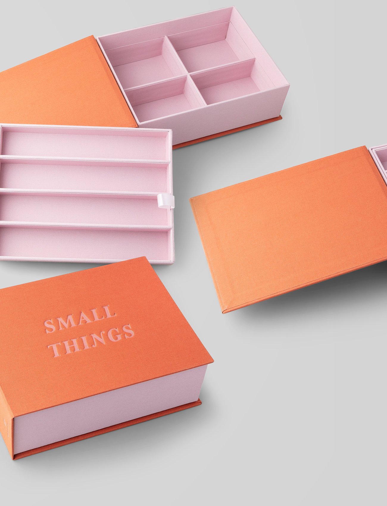 PRINTWORKS - Small things box - Grey - lowest prices - orange/pink - 1