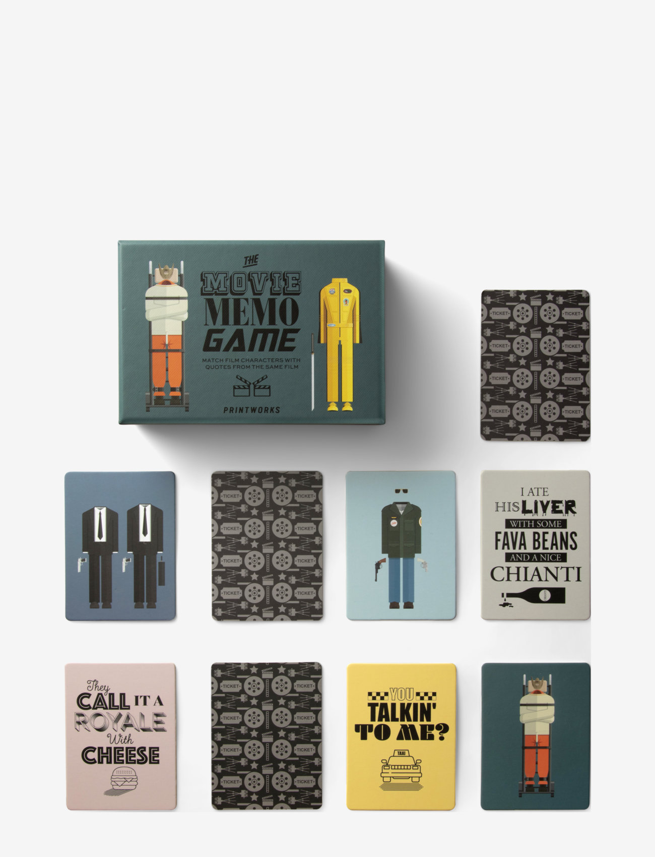 PRINTWORKS - Memo Game - Movie - køb efter pris - multi - 0
