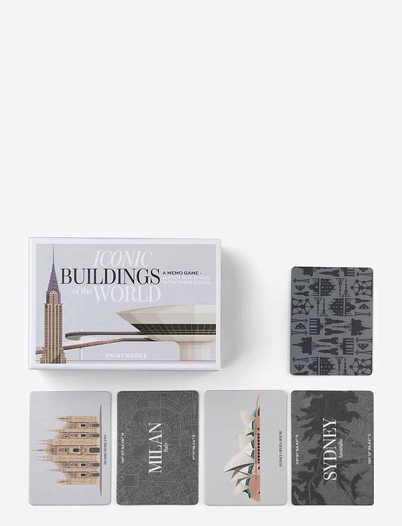 PRINTWORKS - Memo Game - Iconic buildings - osta hinna alusel - multi - 0