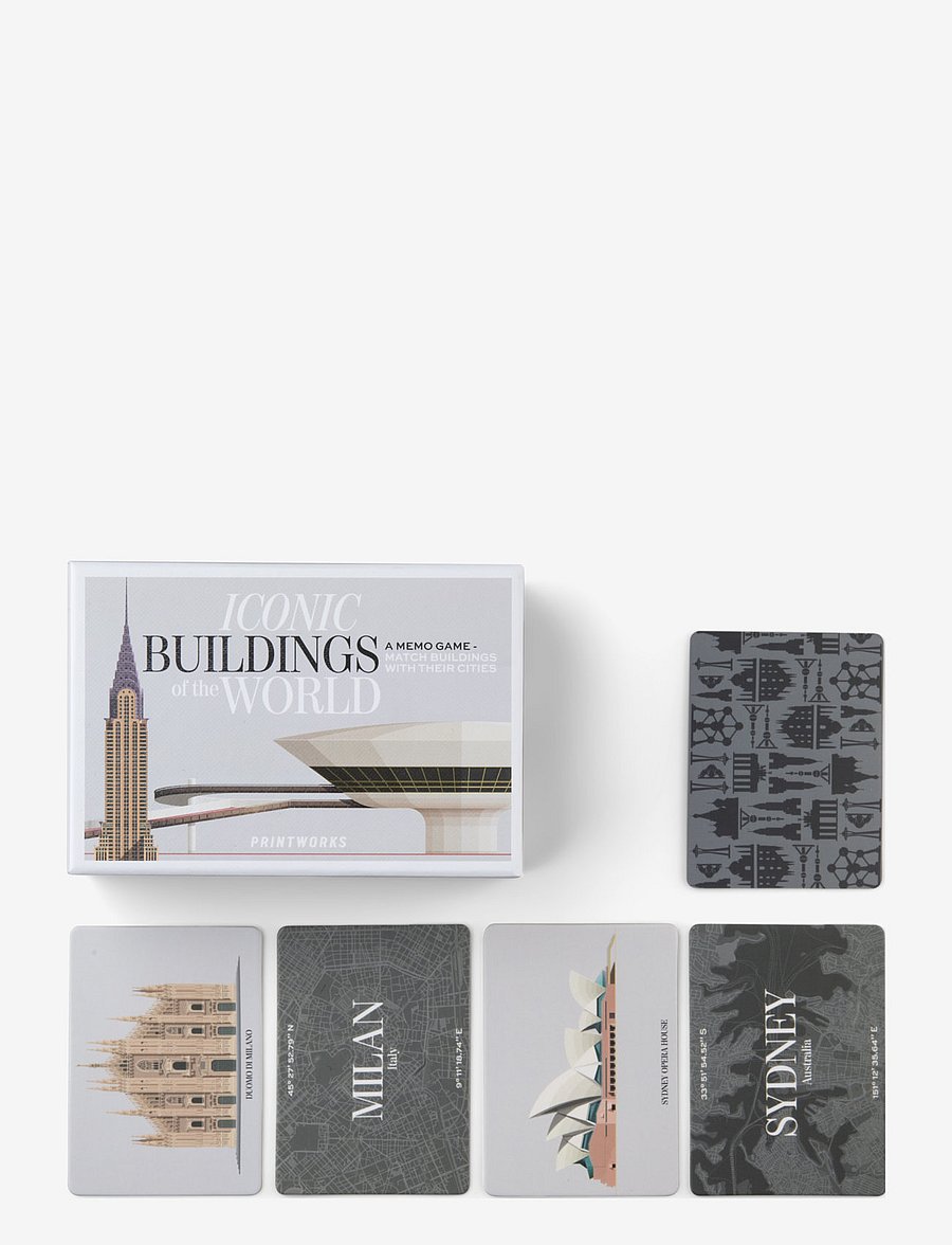 PRINTWORKS - Memo Game - Iconic buildings - nach preis einkaufen - multi - 0