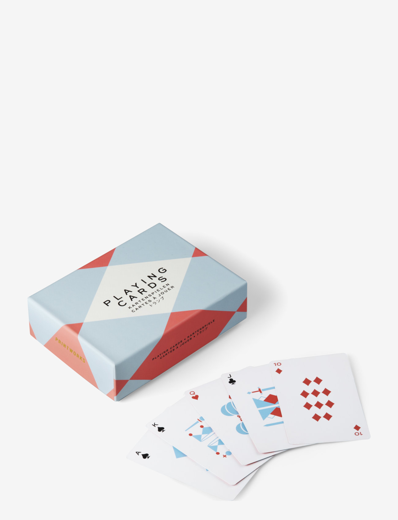 PRINTWORKS Play Double Playing Cards, Spil, Multi/mønstret, Str: 10.3X 4.2X 14.0CM