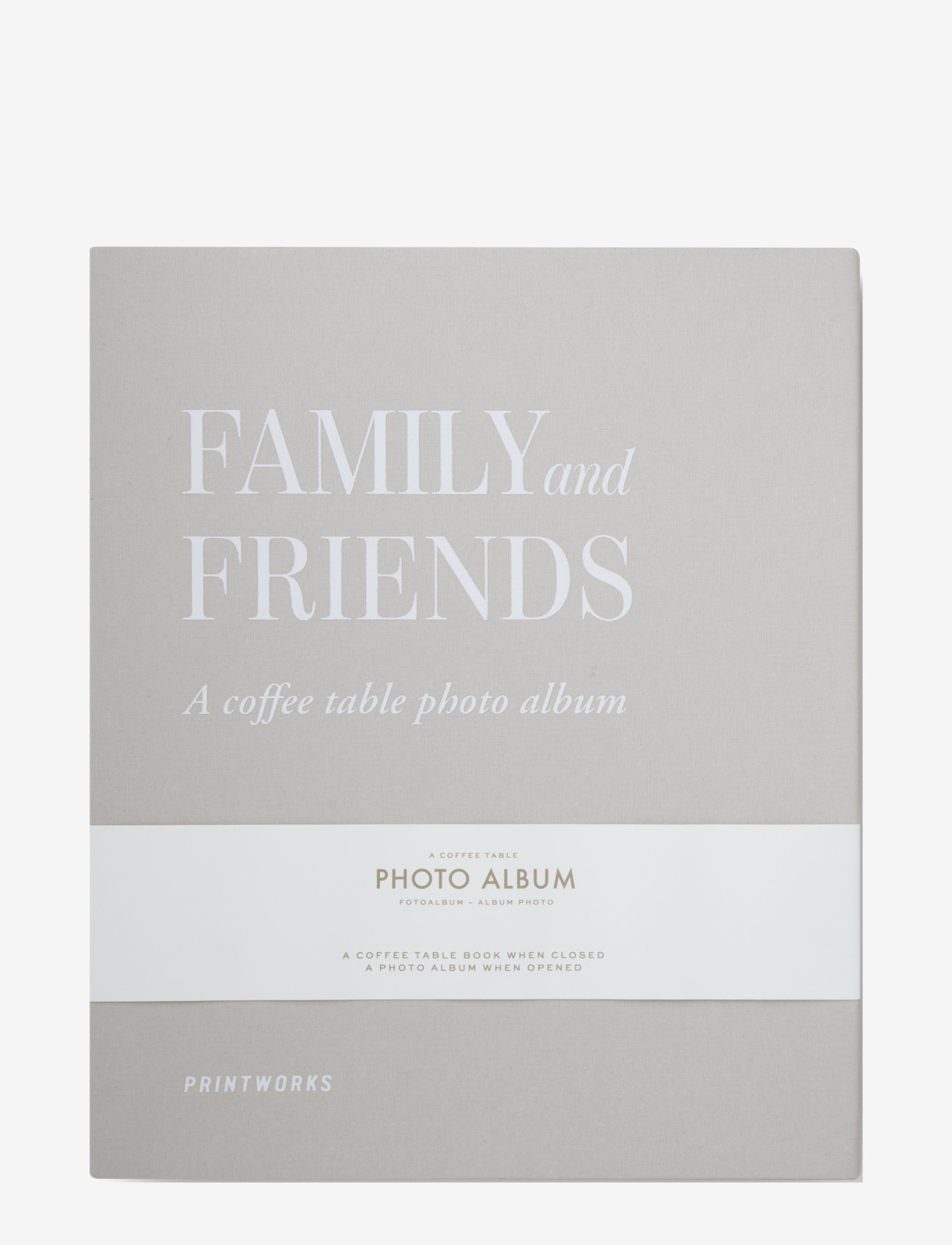 PRINTWORKS Photo Album - Family and Friends - Interiør - LIGHT GREY / grey