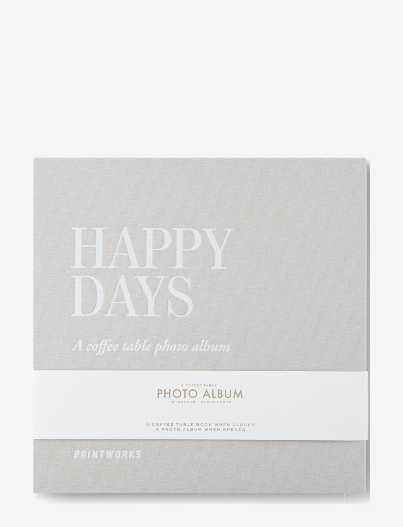 PRINTWORKS Photo Album Happy Days, Photo Albums, Beige, Str: 24.5X 5.0X 24.5CM