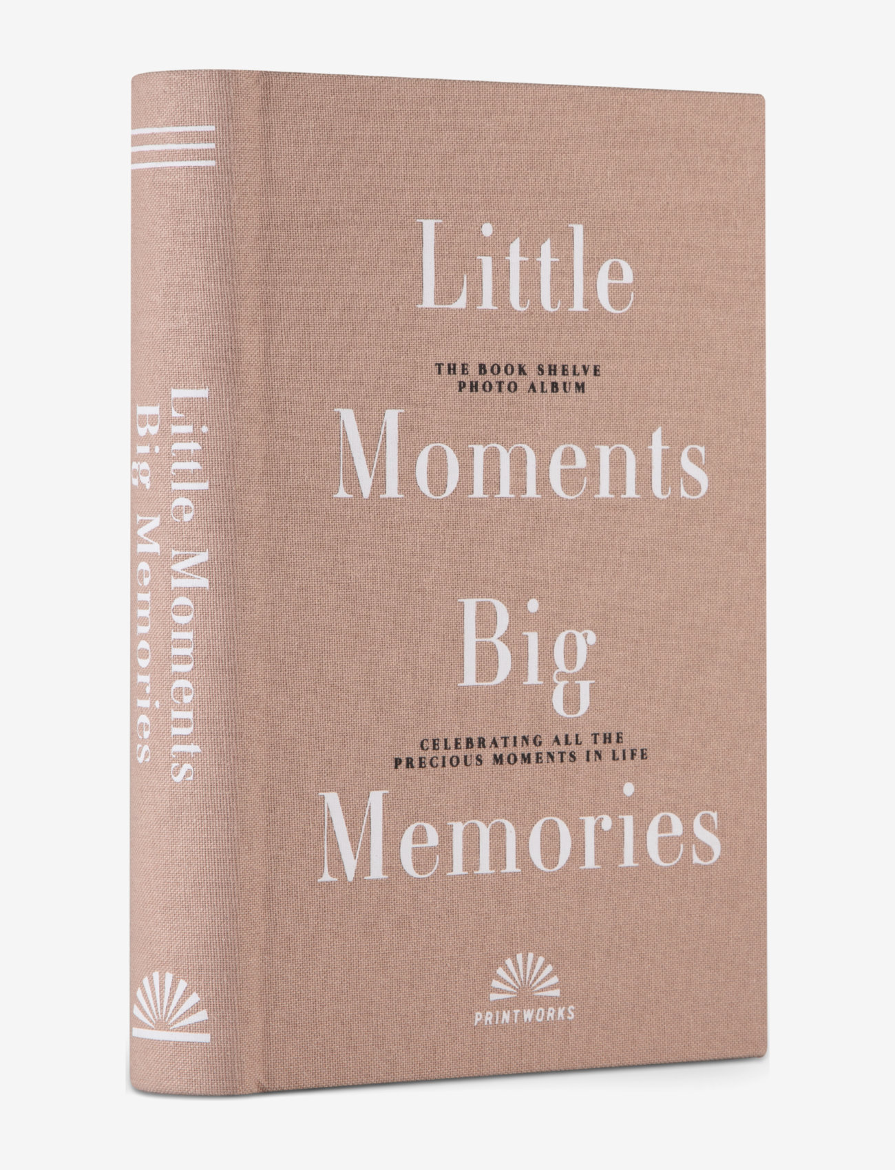 PRINTWORKS Bookshelf Album Little Moments Big Memories, 20.5X 3.9X 14.3 cm, Decoration, Mehrfarbig/gemustert - Photo Albums, Homeware