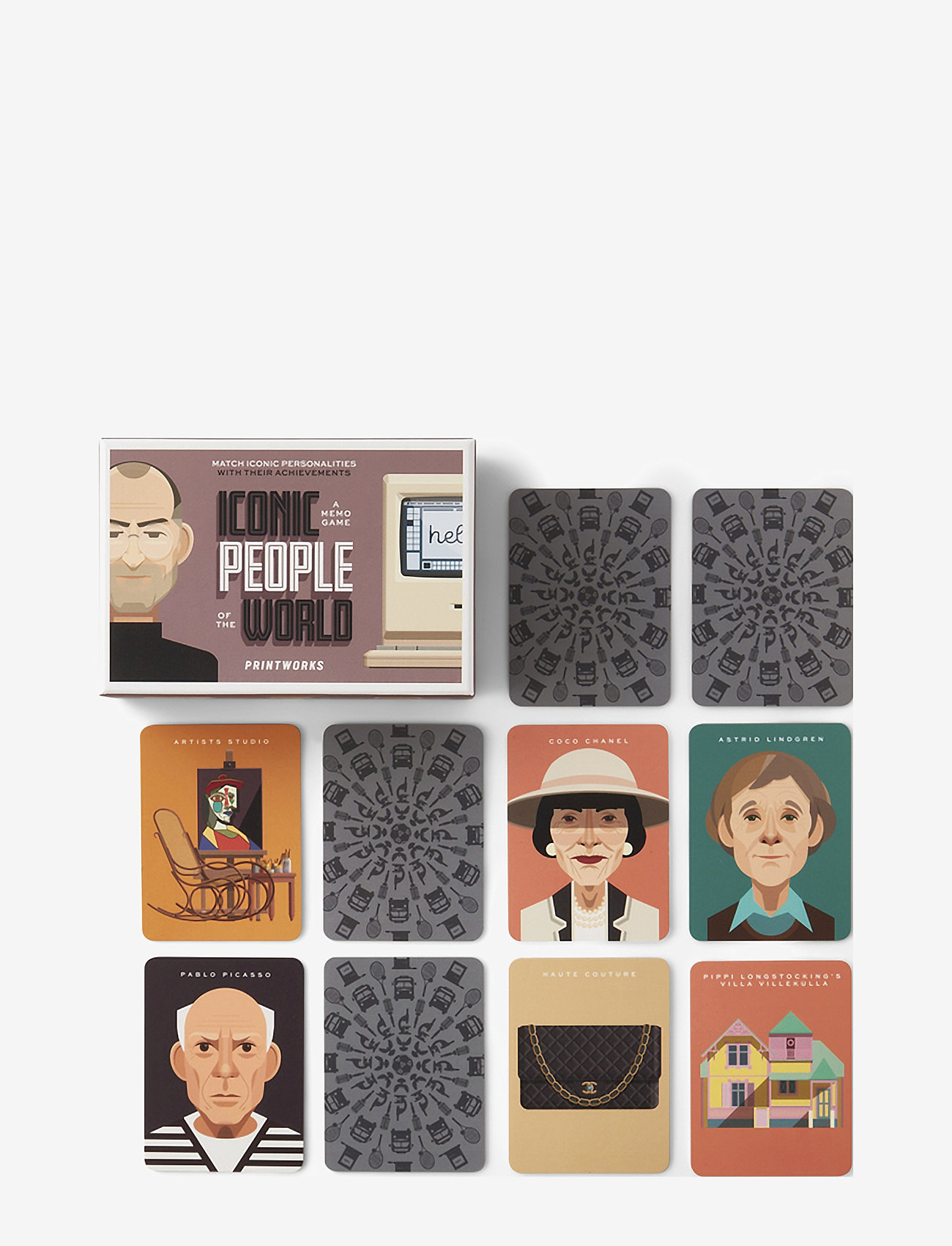 PRINTWORKS - Memo Game - Iconic PeoPle - nach preis einkaufen - mauve - 2