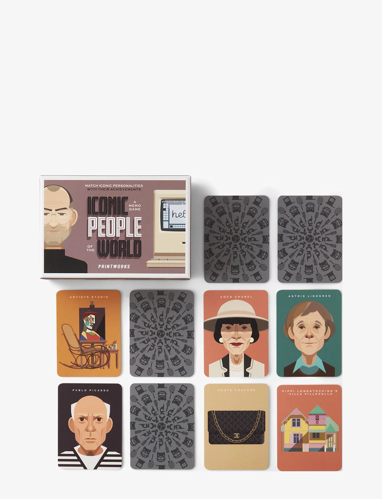 PRINTWORKS - Memo Game - Iconic PeoPle - nach preis einkaufen - mauve - 2