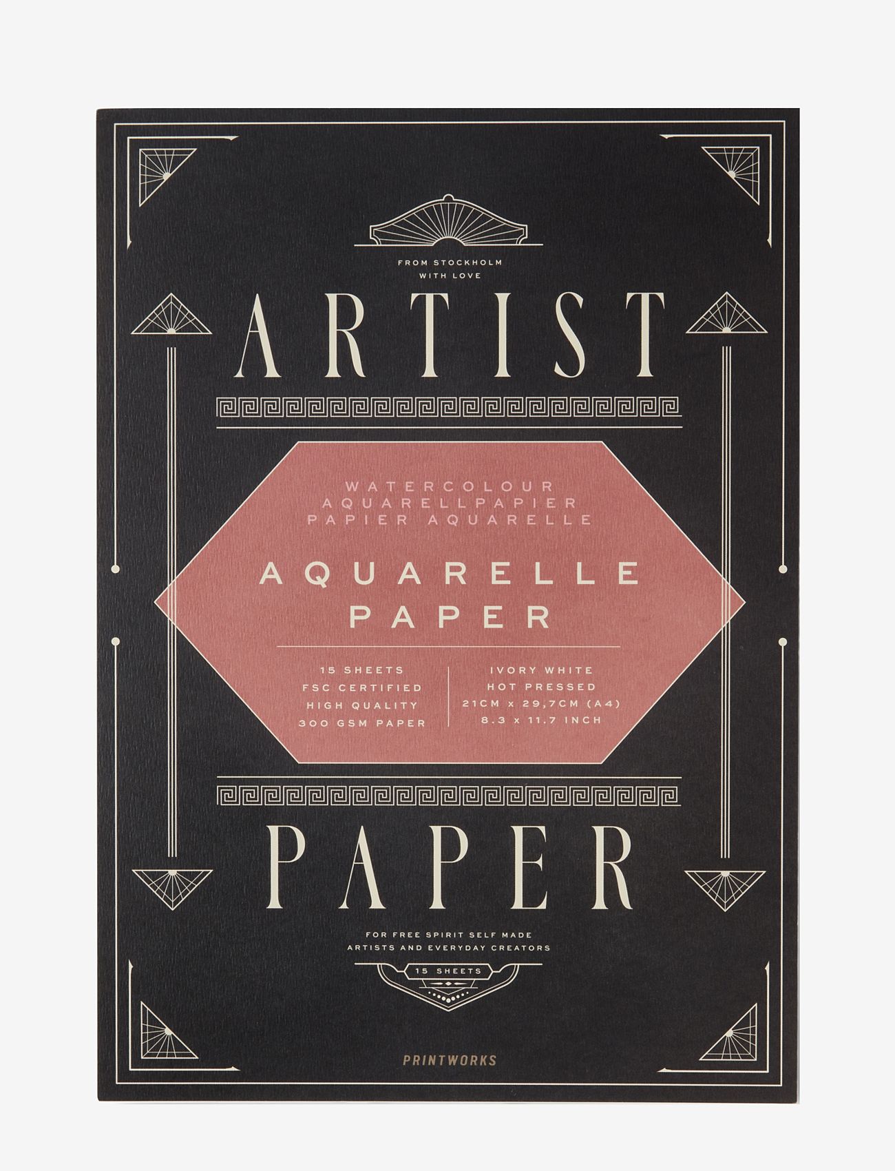 PRINTWORKS - Paper pad - Aquarelle - lägsta priserna - grey - 0