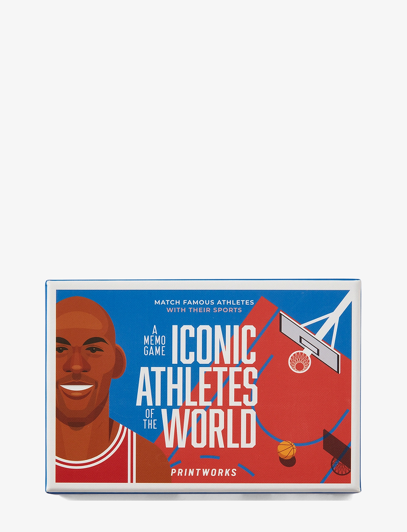 PRINTWORKS Memo Game Iconic Athletes, Spil, Multi/mønstret, Str: 14.5X 4.8X 10.0CM