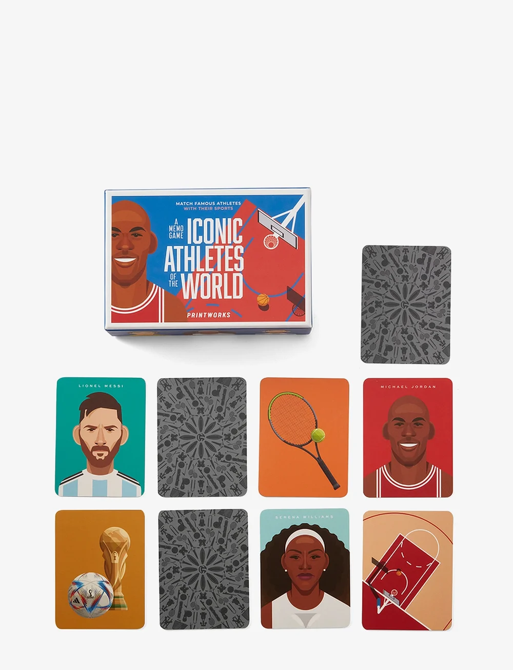 PRINTWORKS - Memo Game - Iconic Athletes - nach preis einkaufen - multi - 1