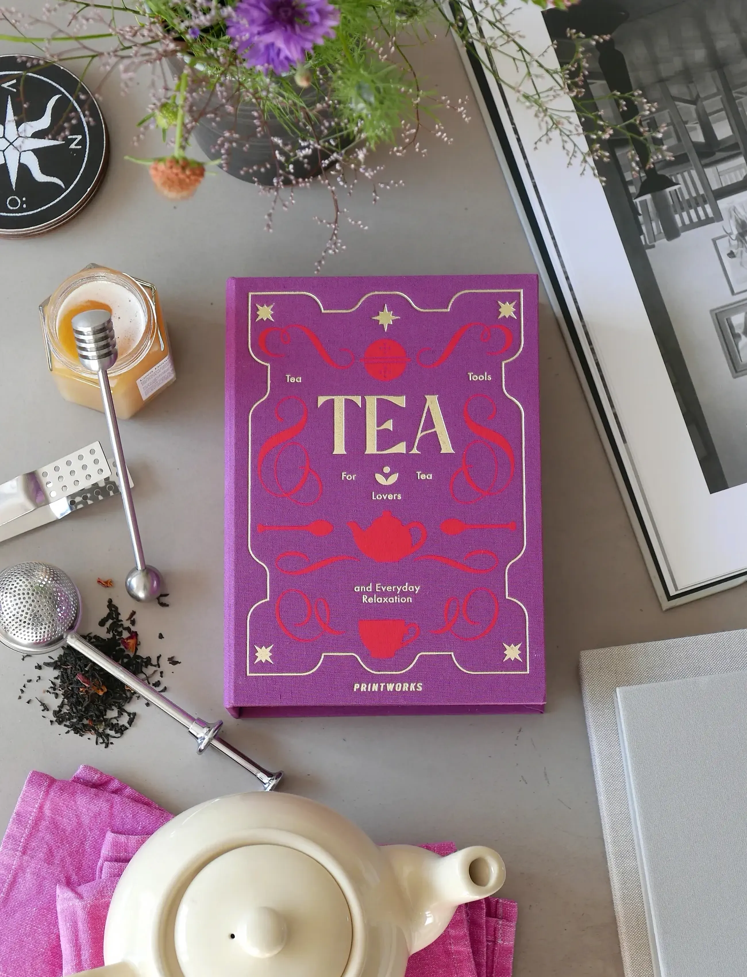 PRINTWORKS The Essentials Tea Tools, One Size, & Coffee Accessories, Lila - Filters Strainers, Homeware