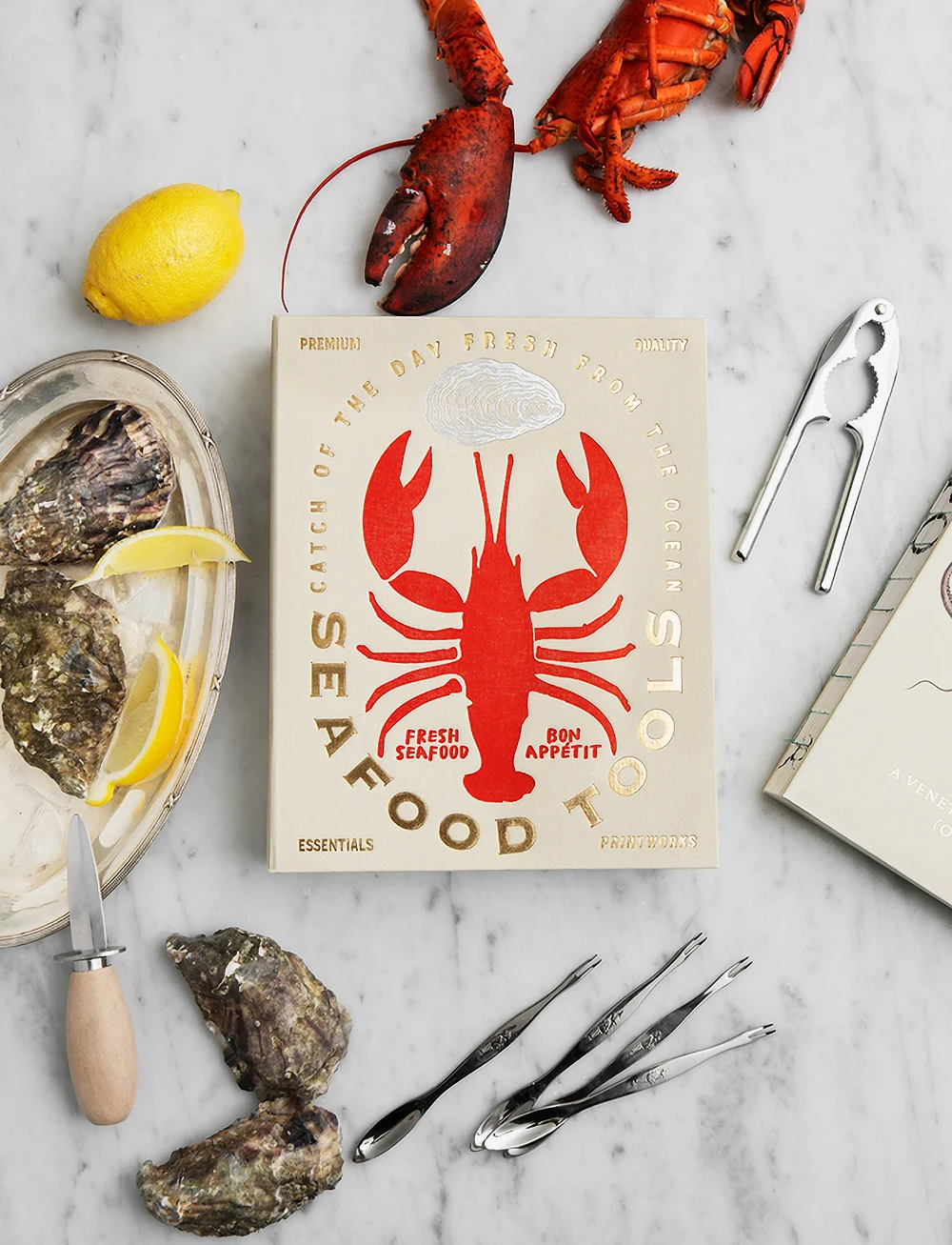 PRINTWORKS - The Essentials - Seafood Tools - nach preis einkaufen - beige/red - 5