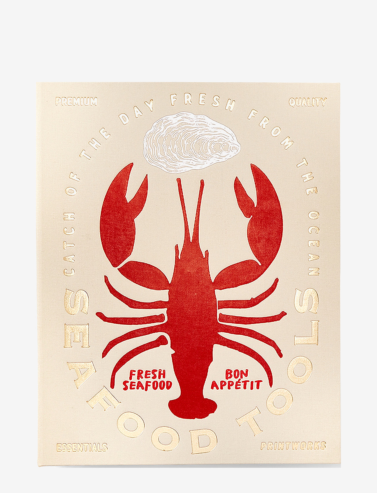 PRINTWORKS - The Essentials - Seafood Tools 7 pcs set - beige/red - 3