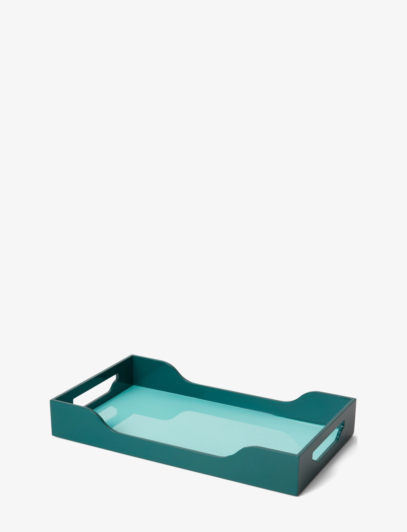 PRINTWORKS Lacquered Tray - Swell - Tabletts - TURQUOISE/GREEN / green
