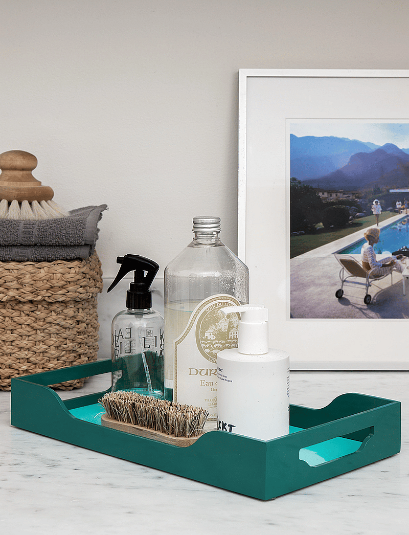 PRINTWORKS - Lacquered Tray - Swell - valentinstaggeschenke - turquoise/green - 0