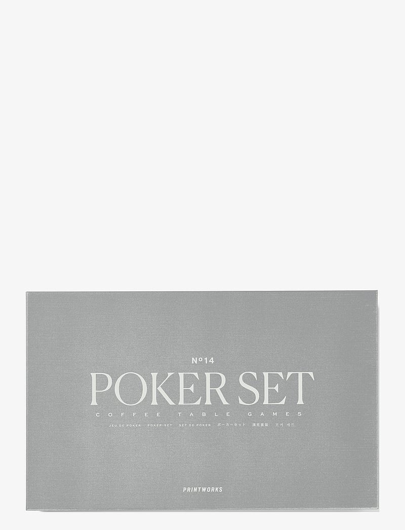 PRINTWORKS - Classic - Poker Set - mängud ja pusled - grey - 1