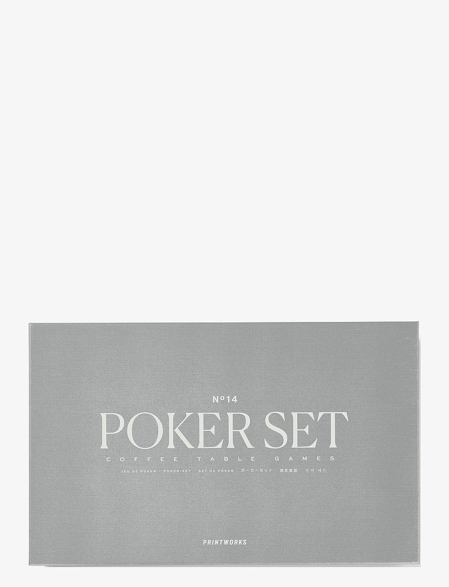 PRINTWORKS - Classic - Poker Set - mängud ja pusled - grey - 1