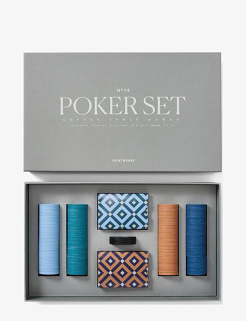 PRINTWORKS - Classic - Poker Set - mängud ja pusled - grey - 2